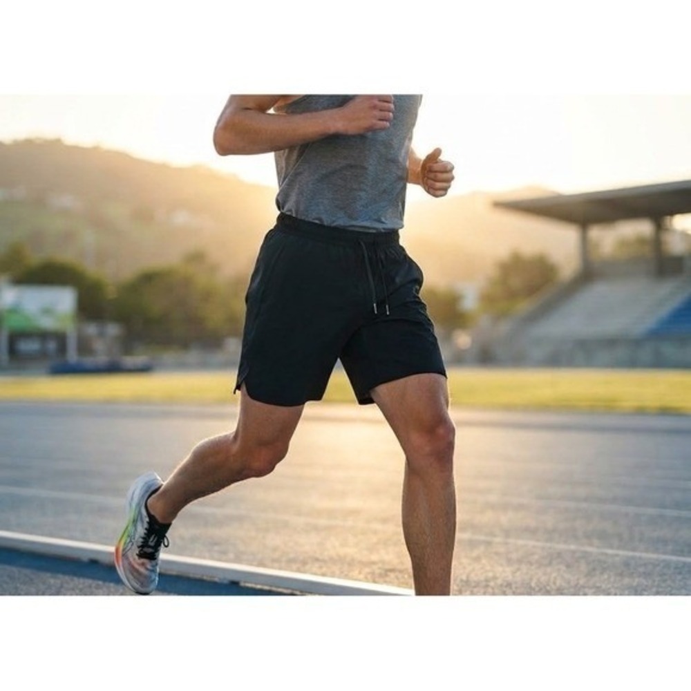 Lululemon Men's Small Black Pace Breaker Linerless Athletic Shorts 11.5 Inseam"